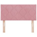 Tête de lit vidaXL Design en blocs de diamant Rose 100 cm Velours