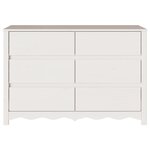 Commode vidaXL "DRAMMEN" Blanche 111x43x73 5 cm en Bois massif de Pin