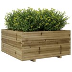 vidaXL Jardinière 100x100x49 5 cm bois de pin imprégné