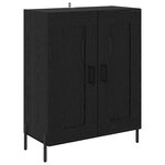 vidaXL Haut Armoire Chêne noir 69 5 x 34 x 180 cm Bois d'ingénierie
