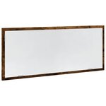 vidaXL Miroir de salle de bain à LED chêne fumé bois d'ingénierie