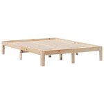 vidaXL Lit bibliothèque sans matelas 140x190 cm bois de pin massif