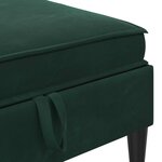 vidaXL Ensemble de meubles pour le salon 5 Pièces Vert foncé Velours