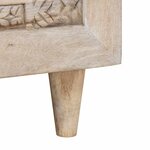 vidaXL Table basse Beige 100 x 54 x 40 cm bois de manguier massif