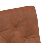 vidaXL Chaises de Salle à Manger avec Roues 2 Pièces Marron