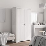 vidaXL Garde-robe BODO blanc 99x53 5x173 cm bois massif de pin