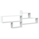 vidaXL Étagère murale blanc 167 5x18x68 cm bois d'ingénierie