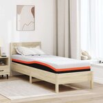 vidaXL Matelas Blanc et Gris 80 x 200 cm Mousse à mémoire de gel