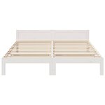 vidaXL Cadre de lit sans matelas blanc 180x200 cm bois massif de pin