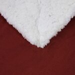 vidaXL Jeté Rouge Bordeaux 240 x 270 cm Toison