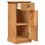 vidaXL Meuble de Salle de Bain VIGO marron miel 37 5 x 34 x 80 cm