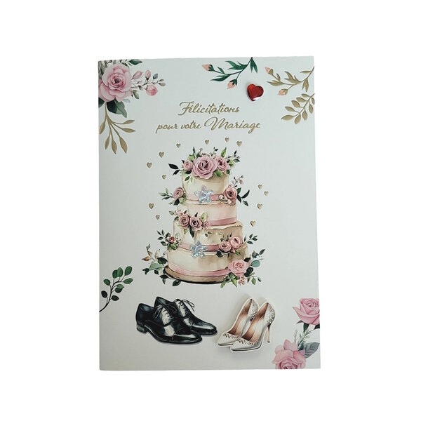 Carte De Voeux - Mariage - Félicitations Pour Votre Mariage