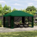 vidaXL Abri de jardin avec parois 4 × 3 m Vert Polyester et Acier