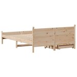 vidaXL Cadre de lit sans matelas 135x190 cm bois de pin massif