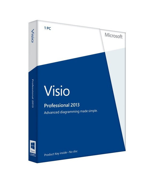 Microsoft Visio 2013 Professionnel - Clé licence à télécharger