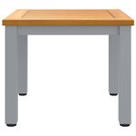 vidaXL Tables de jardin Naturel et gris 45 x 45 x 38 cm