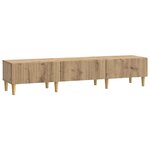 vidaXL Meuble TV 147 x 34 5 x 30 cm Chêne artisanal Bois d'ingénierie