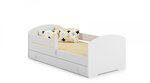 Lit enfant LUK BAR + gigogne  160x80 avec matelas
