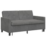 vidaXL Canapé-Lit Gris foncé Tissu