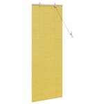 vidaXL Stores et Occultants avec des rideaux Jaune 60 x 160 cm Bambou