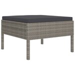 Salon de jardin meuble d'extérieur ensemble de mobilier 10 pièces avec coussins résine tressée gris 02_0015140