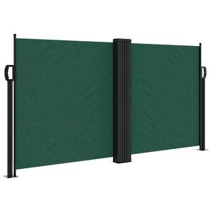 vidaXL Auvent latéral rétractable vert foncé 120x1200 cm