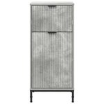 vidaXL Cabinet de salle de bain Gris béton 39.5 x 36 x 88 cm
