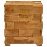 vidaXL Tabouret de Rangement Marron 40 x 40 x 45 cm