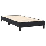 vidaXL Sommier à lattes de lit avec matelas et LED noir 100x220 cm velours