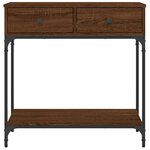vidaXL Table console chêne marron 75x34 5x75 cm bois d'ingénierie