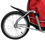 vidaXL Remorque de vélo à une roue avec sac de rangement