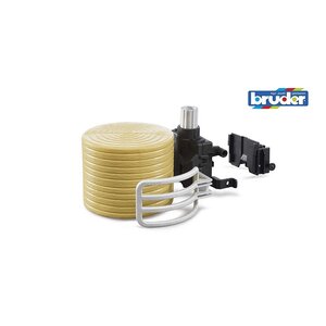 Bruder 02332 - Accessoires véhicules miniatures : Pince à ballots avec 1 balle ronde