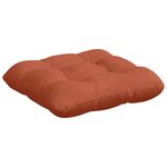 vidaXL Coussins de siège 4 Pièces Rouge orange 45 x 45 cm
