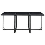 vidaXL Ensemble à manger d’extérieur 11 Pièces coussins résine tressée