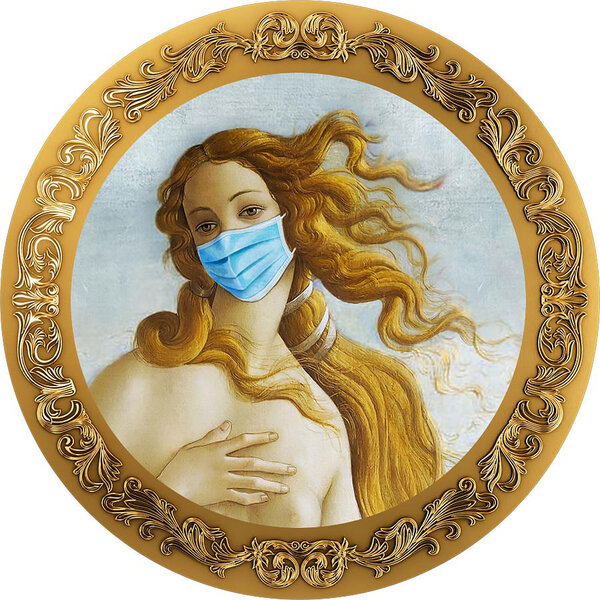 Pièce de monnaie en Argent 5000 Francs g 31.1 (1 oz) Millésime 2023 Lockdown Art BIRTH OF VENUS