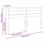 vidaXL Tête de lit Bois Ancien 180 cm Bois d'ingénierie