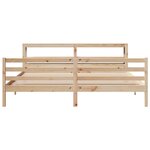 vidaXL Cadre de lit sans matelas 200x200 cm bois massif de pin