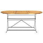 vidaXL Mobilier à dîner d'extérieur pliable 9 Pièces Bois d'acacia solide