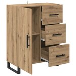 vidaXL Buffet avec tiroir Chêne artisanal 69 5 x 34 x 90 cm