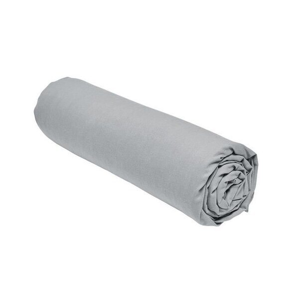 Drap housse - 140 x 190 cm uni - Acier