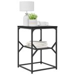 vidaXL Table d'appoint Chêne noir 41 x 40 x 60 cm