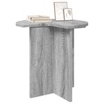 vidaXL Table d'appoint avec stockage 2 Pièces Sonoma gris Ø 39 x 38 cm