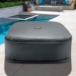 INTEX Housse de spa INTEX Gris foncé 175 x 175 x 72 cm PVC et PU