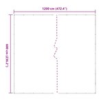 vidaXL Couverture pour plantes Transparent 6 x 12 m PVC