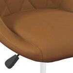 vidaXL Chaises pivotantes à manger lot de 2 Marron Velours