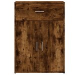 vidaXL Buffet chêne fumé 60x30x84 cm bois d'ingénierie