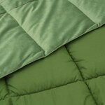 vidaXL Couette d'été 155 x 220 cm Été Microfibre (100  polyester) Vert