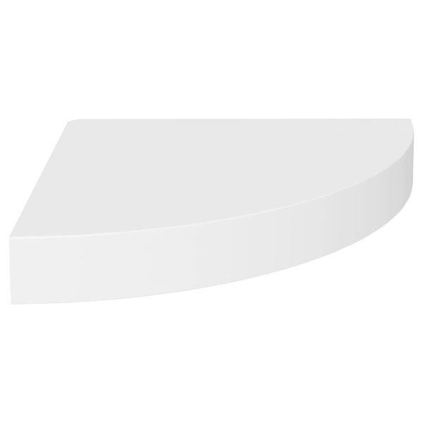 vidaXL Étagère d'angle flottante blanc 25x25x3 8 cm MDF