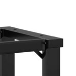 vidaXL Pieds de table à manger cadre en O 40x40x73 cm acier