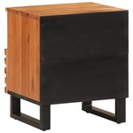vidaXL Tables de chevet 2 Pièces 40x34x46 cm bois d'acacia massif